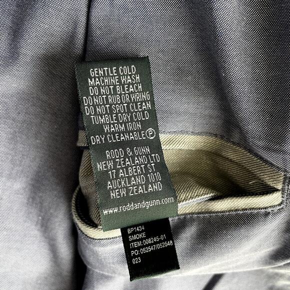 Rodd & Gunn Smoke Holmes Hill Linen Blend Bomber Jacket 2XL - Picture 9 of 9